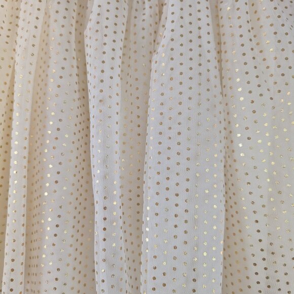 Girl's Polka Dot‎ Metallic Tulle Skirt Holiday Ballet Ballerina Size L (10-12) - Picture 4 of 13